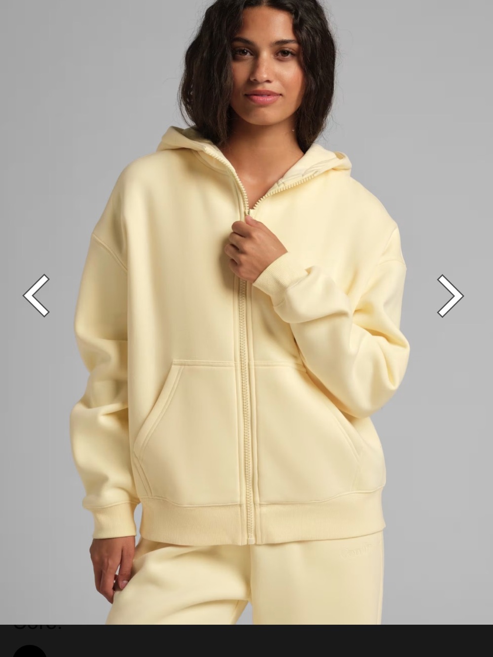 Cozy Zip-Up Hoodie in Limited Edition: Buttercream